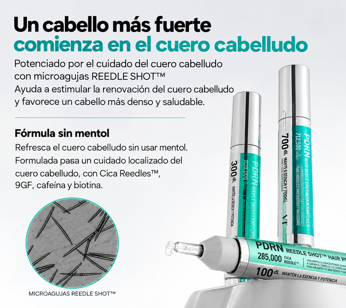 PDRN REEDLE SHOT HAIR AMPOULE 100 DL-AMPOLLA CAPILAR