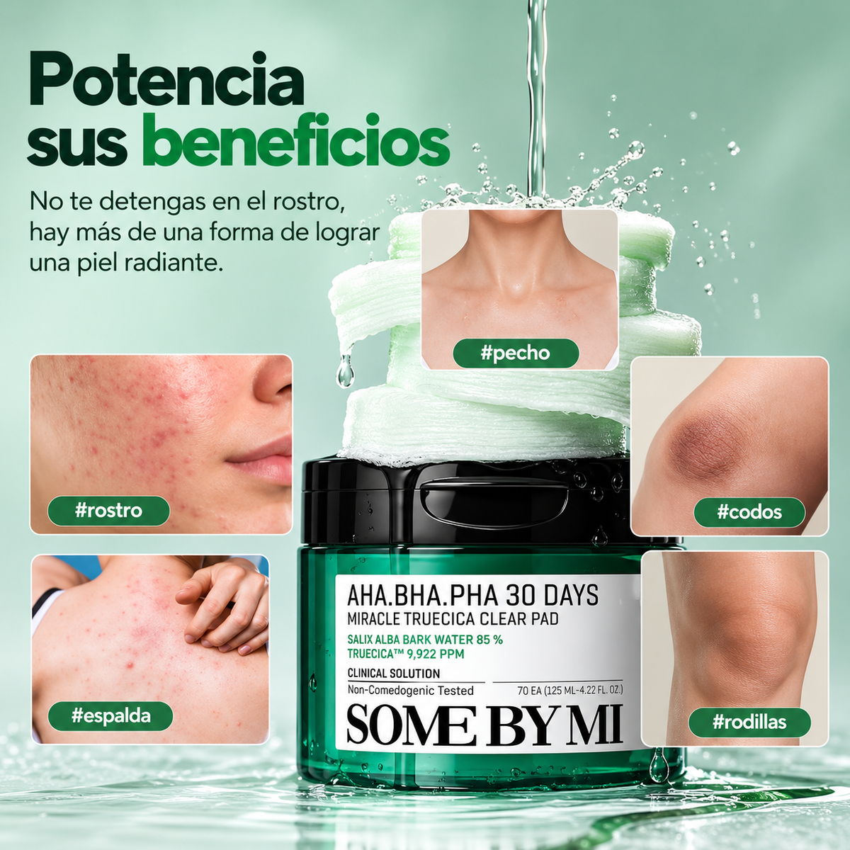 SOME BY MI AHA.BHA.PHA 30 DAYS Miracle Truecica Clear pad-70 Pads