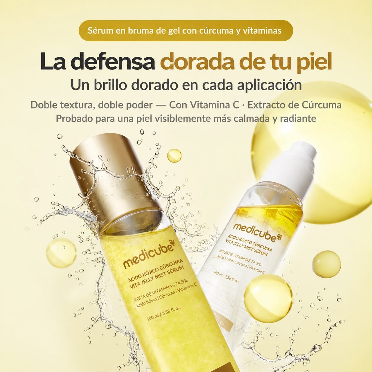 MEDICUBE - KOJIC ACID TERMERIC VITA JELLY MIST SERUM 100ml
